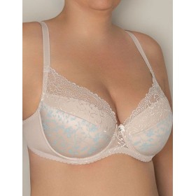 Бюстгальтер с вкладышами пуш-ап Fluide SKY 5085 пион с голубым, Цвет: пион с голубым, Размеры: 75E