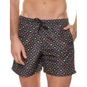 Мужские пляжные шорты Jolidon B645JI MI18 темно-синий/кепки, Цвет: темно-синий/кепки, Размеры: 2XL