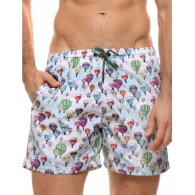 Мужские пляжные шорты Jolidon B645JI SI3 белый/воздушный шар, Цвет: белый/воздушный шар, Размеры: L