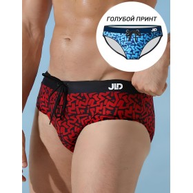 Мужские плавки слипы Jolidon B648I голубой принт, Цвет: голубой принт, Размеры: M