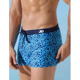 Мужские плавки боксеры Jolidon B649I голубой принт, Цвет: голубой принт, Размеры: M