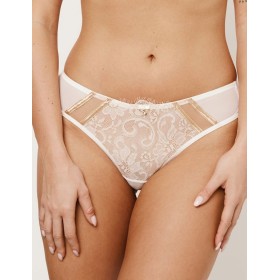 Трусы бразилиана Subtille HARMONY GOLD mini, Цвет: молочный, Размеры: XL