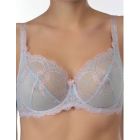 Бюстгальтер с мягкой чашкой Valmira 1125 серый с лотосом, Цвет: серый с лотосом, Размеры: 80D