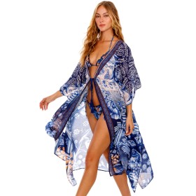 Халат-парео Agua Bendita 15381 SAM AZURE, Цвет: темно-синий, Размеры: UN