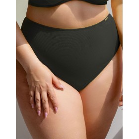 Высокие плавки Kris Line LEMON BLACK briefs high waist, Цвет: черный, Размеры: M
