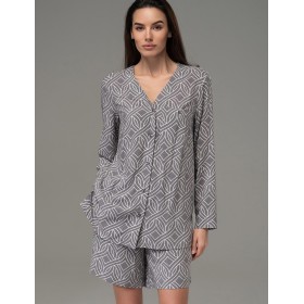 Домашняя пижама с шортами Mia-Amore DAMASK 5365, Цвет: серый, Размеры: XL