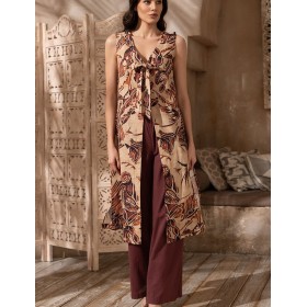 Костюм брюки с удлиненным топом Mia-Amore EPHIOPIA 5455, Цвет: мультицвет, Размеры: 2XL