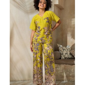 Натуральный летний комплект Mia-Amore FIJI 5407, Цвет: лайм, Размеры: 2XL