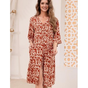 Платье-халат из вискозы Mia-Amore LUIGIANNA 5473, Цвет: мультицвет, Размеры: S/M