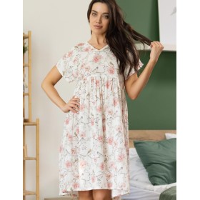 Домашняя туника из хлопкового муслина Mia-Amore VERBENA 5523, Цвет: мультицвет, Размеры: L/XL