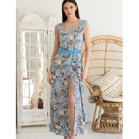 Длинный сарафан Mia-Amore VITA 5188, Цвет: мультиколор, Размеры: M