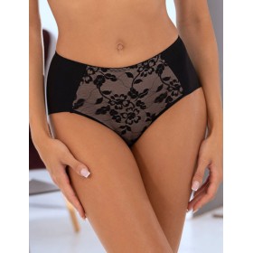 Трусы слипы Orhideja 695-990 черный-пион, Цвет: черный-пион, Размеры: L