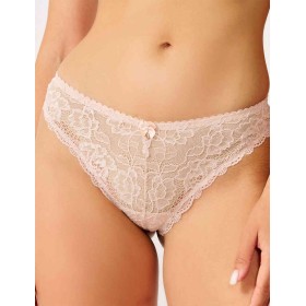 Кружевные стринги Simona M 003/1719 серебристый пион, Цвет: серебристый пион, Размеры: S