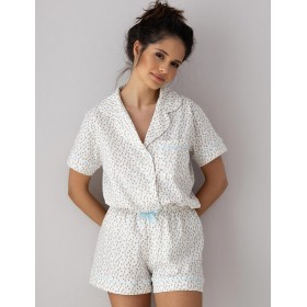Пижама с шортами из хлопка Sensis AMALIA, Цвет: белый, Размеры: XL
