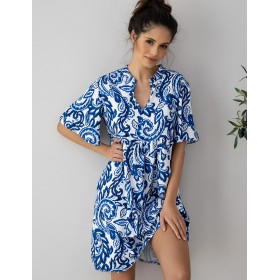 Ночная сорочка из вискозы Sensis LUNA, Цвет: синий, Размеры: S