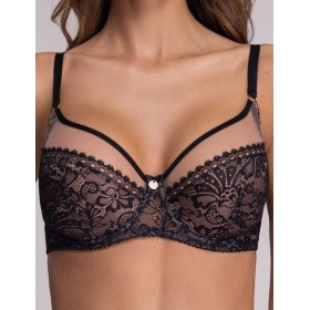 Бюстгальтер мягкий Ava CRYSTAL 1396 M черный, Цвет: черный, Размеры: 85C