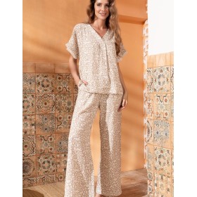 Пижама из хлопкового муслина Mia-Amore CAMILA 5416, Цвет: латте, Размеры: 2XL
