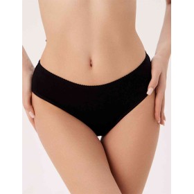 Трусы слипы хлопковые Milavitsa 230360 черный, Цвет: черный, Размеры: 5XL