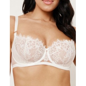 Мягкий бюстгальтер балконет Subtille KITTY MILK balconette soft, Цвет: молочный, Размеры: 75D