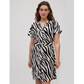 Халат пляжный Ysabel Mora ANTAO 86157, Цвет: черный/белый, Размеры: XL