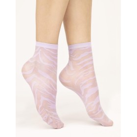 Тонкие носки с анималистическим узором Fiore 1132/G STEPPE 15 den, Цвет: лиловый, Размеры: UN