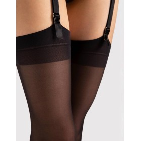 Гладкие чулки Fiore 4011/O JUSTINE 20 den черный, Цвет: черный, Размеры: 6