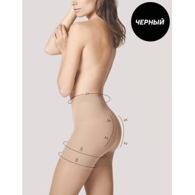 Корректирующие колготки Fiore 5206/M TOTAL SLIM 20 den черный, Цвет: черный, Размеры: 2
