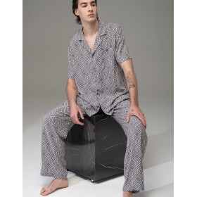 Мужская пижама с брюками Mia-Amore DAMASK 5251, Цвет: серый, Размеры: 4XL