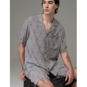 Мужская пижама с шортами Mia-Amore DAMASK 5259, Цвет: серый, Размеры: M