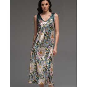 Длинная сорочка с цветочным принтом Mia-Amore EVANGELINA 4574, Цвет: мультицвет, Размеры: 3XL