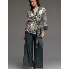 Шёлковый комплект-двойка Mia-Amore EVANGELINA 4576, Цвет: мультицвет, Размеры: 2XL