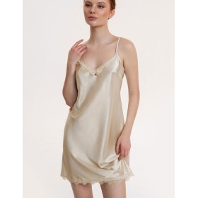 Атласная сорочка Mia-Mella JULIA CHARME 8730 айвори, Цвет: айвори, Размеры: S