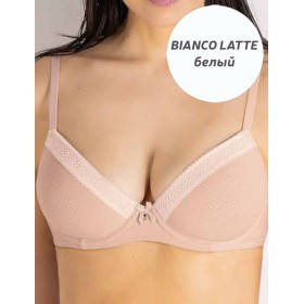 Бюстгальтер балконет с поролоном Sielei DARLING 1882 bianco latte, Цвет: bianco latte (белый), Размеры: 95B