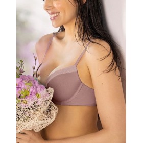 Бюстгальтер балконет с поролоном Sielei DARLING 1882 malva, Цвет: malva (лиловый), Размеры: 90B