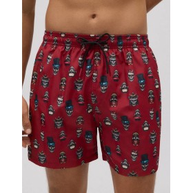 Мужские пляжные шорты Ysabel Mora JONDAL 90287, Цвет: тёмно-красный, Размеры: XL