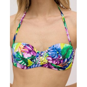 Бюст бандо с тропическим принтом Ysabel Mora SALINA 83013, Цвет: мульти, Размеры: 85B