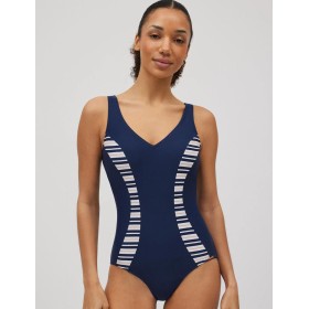 Слитный купальник Ysabel Mora SANTANTICO 82951, Цвет: тёмно-синий/белый, Размеры: 95B