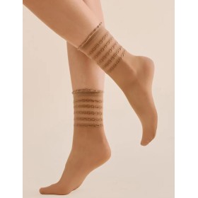 Женские носки Gabriella 1200 LORA бежевый 20 den, Цвет: бежевый, Размеры: UN