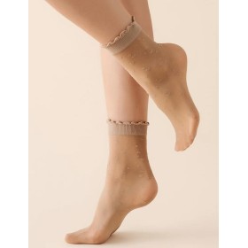 Тонкие носки с узором Gabriella 710 LOVIE 20 den бежевый, Цвет: бежевый, Размеры: UN