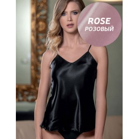 Розовый атласный топ Leilieve C8901 rose, Цвет: rose (розовый), Размеры: 3XL
