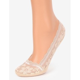 Эластичные кружевные следки Marilyn STOPKI LACE Z33 светло-бежевый, Цвет: светло-бежевый, Размеры: UN