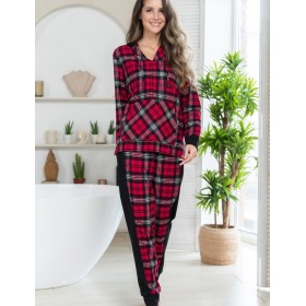 Комплект из хлопковой фланели Mia-Amore Mr&Mrs SMITH 5105 красно-черный, Цвет: красно-черный, Размеры: S