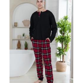 Мужская пижама Mia-Amore Mr&Mrs SMITH 5109 красно-черный, Цвет: красно-черный, Размеры: XL