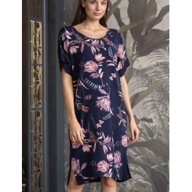 Туника домашняя Mia-Amore NIGHT GARDEN 5147, Цвет: темно-синий, Размеры: S/M