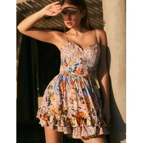 Короткий сарафан Agua Bendita 12283 ISADORA NUMEN, Цвет: голубой, Размеры: L