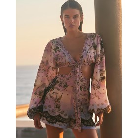 Комбинезон с короткими шортами Agua Bendita 12285 BREEZE NUMEN, Цвет: сиреневый, Размеры: L