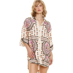 Пляжная туника-рубашка Agua Bendita 12823 CHRISSY AGUJA, Цвет: белый, Размеры: S