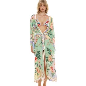 Халат-парео Agua Bendita 13163 KIMI KORIN, Цвет: зеленый, Размеры: UN