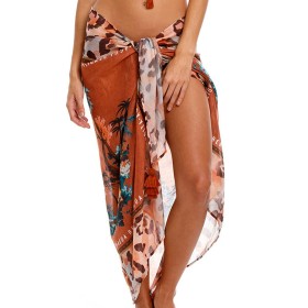 Пляжное парео Agua Bendita 6991 MARINE PAVANA, Цвет: терракотовый, Размеры: UN