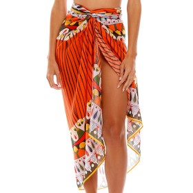 Пляжное парео Agua Bendita 9343 MARINE MENFIS, Цвет: оранжевый, Размеры: UN